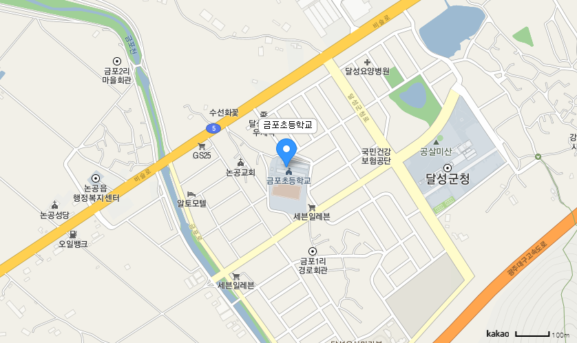학교 찾아오시는 길 지도